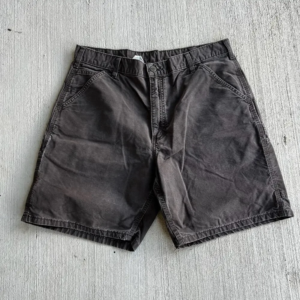 Carhartt B144 MCH brown work wear carpenter shorts